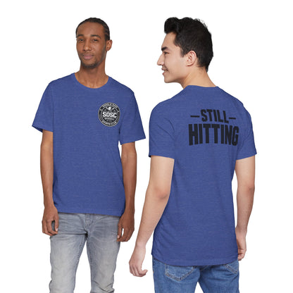 Still Hitting – SDSC Baseball Tee