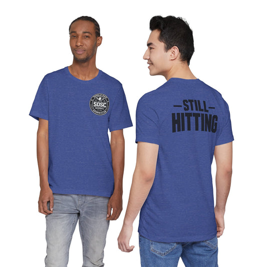 Still Hitting – SDSC Baseball Tee